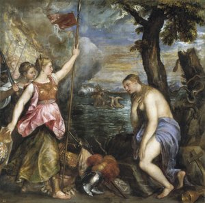 Religion gerettet von Spanien von Tiziano Vecelli