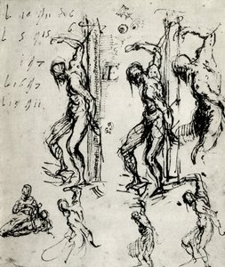 Skizzen für den St. Sebastian in Brescia
