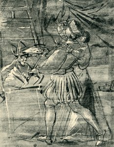 Künstler mit junger Frau vor einer Staffelei, 1580, 1943