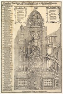 Astronomische Uhr im Straßburger Münster, 1574 von Tobias Stimmer