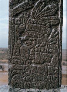Relief des Tempels von Tlahuizcalpantecuhtli von Toltec Toltec
