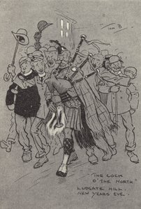 Der Hahn des Nordens, Ludgate Hill, Silvester von Tom Browne