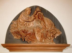 Krönung der Jungfrau (Marmor) von Tomasso (attr. to) Masaccio