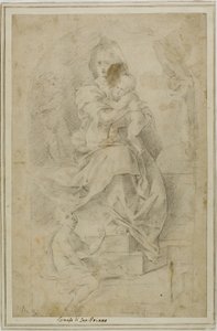 Madonna mit Kind und dem kleinen Johannes dem Täufer