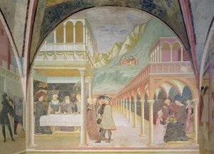 Das Bankett des Herodes, aus dem Zyklus des Lebens von Johannes dem Täufer
