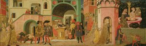 Die Geschichte von Susanna, Vorderseite einer Hochzeitstruhe, ca. 1450 von Giovanni di Ser Giovanni