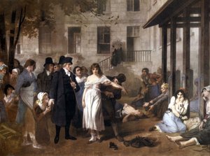 Doktor Philippe Pinel (1745 - 1826) befreit die Geisteskranken von ihren Ketten von Tony Norbert Fleury