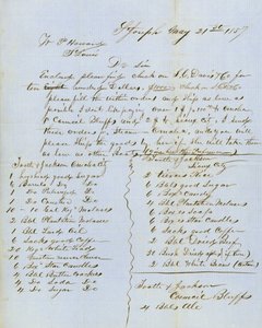 Brief unterzeichnet von Tootle & Jackson, Council Bluffs, an W.P. Howard, St. Louis, 21. Mai 1857
