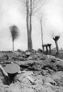Das Liverpool-Regiment des Königs wartet auf die Deutschen, Erster Weltkrieg, 1914-1918, um 1920