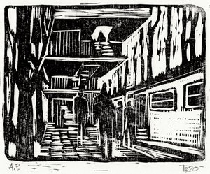 Städtischer U-Bahn-Durchgang