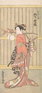 Der Schauspieler Yamashita Kinsaku in der Rolle von Mutsuhana, ca. 1767 von Torii Kiyomitsu