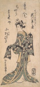 Der zweite Segawa Kikunojo in der Rolle von Tegoshi no Shosho von Torii Kiyomitsu