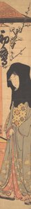 Eine junge Frau mit schwarzer Kapuze von Torii Kiyonaga