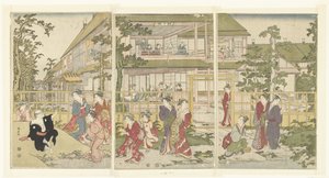 Blinde Kuh spielen von Torii Kiyonaga