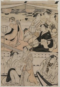 Bootsfahrt auf dem Sumida-Fluss von Torii Kiyonaga