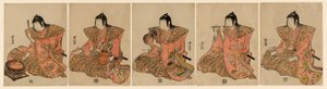 Fünf Musiker (Gonin bayashi) von Torii Kiyonaga