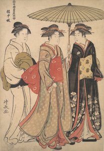 Geisha der Tachibana-Straße, ca. 1786 von Torii Kiyonaga