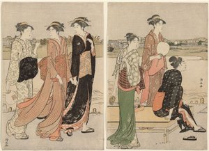 Sommerschimmer am Ufer des Sumida-Flusses