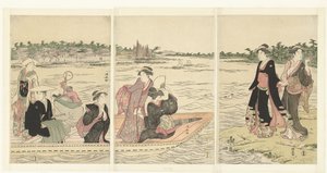 Fähre auf dem Sumida-Fluss