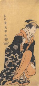 Schauspieler Nakamura Kumetaro II als Minato, die Frau von Yura Hyogonosuke, 1794-95