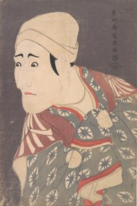 Kabuki-Schauspieler Morita Kan’ya VIII als Sänftenträger im Stück Ein Medley von...