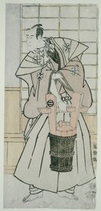 Der Schauspieler Ichikawa Komazo III als Nitta Yoshisada, tatsächlich Oyamada Taro Takaie von Toshusai Sharaku