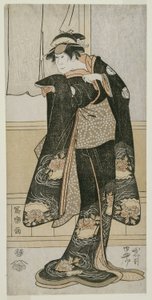 Der Schauspieler Iwai Hanshiro IV als Otoma, Tochter von Ohina aus Inamuragasaki in Kamakura von Toshusai Sharaku