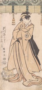 Der Schauspieler Segawa Tomisaburo II als die Magd Wakakusa der Otomos, eigentlich Prinz Korehito, ..., 1794-75 von Toshusai Sharaku