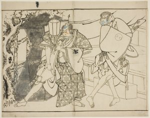 Die Schauspieler Arashi Ryuzo und Morita Kanya VIII von Toshusai Sharaku