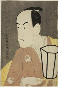 Der Schauspieler Bando Hikosaburo III als Sagisaka Sanai von Toshusai Sharaku
