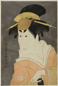 Der Schauspieler Osagawa Tsuneyo II als Osan, Ippei’s ältere Schwester