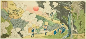 Fudo-Pass auf der Mikuni-Straße in der Provinz Kozuke (Joshu Mikuni goe Fudo toge), aus der Serie "Berühmte Orte in den Provinzen (Shokoku meisho)" von Totoya Hokkei