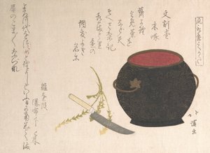 Vase und Küchenmesser, 1816