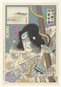 Ichikawa Danjuro IX als Taira no Tomomori von Toyohara Kunichika
