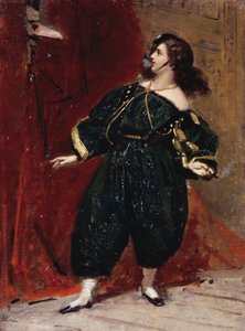 Maske des Bersagliere, von Tranquillo Cremona (1837-1878) von Tranquillo Cremona