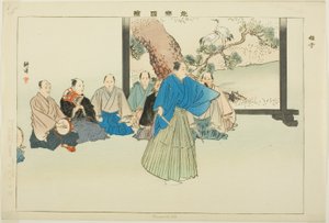 Hayashiko, aus der Serie "Bilder von No-Aufführungen (Nogaku Zue)"