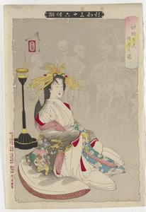 Bild der Erleuchtung der Höllen-Kurtisane, 1890 von Tsukioka Yoshitoshi