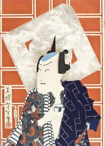 Der Schauspieler Ichimura Kakitsu IV für eine Feuertruppe von Tsukioka Yoshitoshi