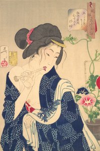 Aufwachen: Ein Mädchen der Koka-Ära 1844-1848, 1888 von Tsukioka Yoshitoshi