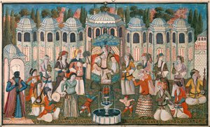 Fest für die Valide Sultana mit der Anwesenheit von Madame Girardin, der französischen Botschafterin von Turkish School