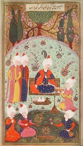 TSM H.804 & H.806 Der Kronprinz feiert den Sieg mit einem Mahl im Garten, 1534 von Turkish School