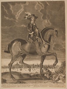 Oliver Cromwell zu Pferd
