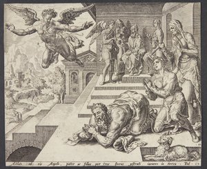 Die Abreise des Engels von Ubekendt efter Maarten van Heemskerck