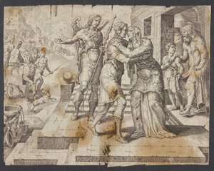 Die Heimkehr des Tobias von Ubekendt efter Maarten van Heemskerck
