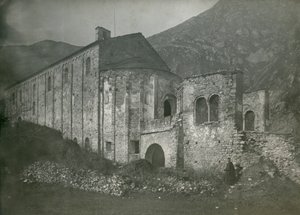 Ansicht der Abtei San Pietro al Monte, Civate, Lombardei, Italien, Fotografie von Ugo Monneret de Villard, um 1910 von Ugo Monneret de Villard
