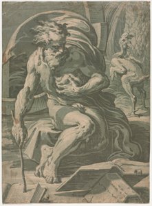 Diogenes, ca. 1524-1527 von Ugo da Carpi