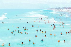 Türkiser Strandtag