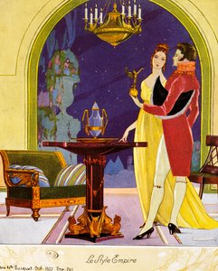 Empire-Stil Szene, Theaterkulisse von Umberto Brunelleschi