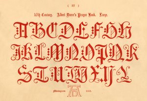 16. Jahrhundert. Albrecht Dürers Gebetbuch. Groß, 1862
