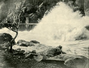 Eine große Welle in der Cataract-Schlucht, in der Nähe von Launceston, 1901 von Unbekannt